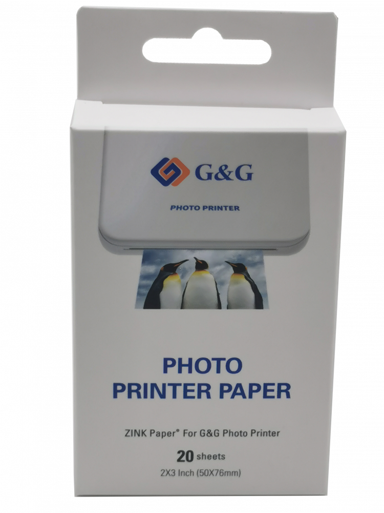 ZINK Paper pre G&G Photo Printer 20